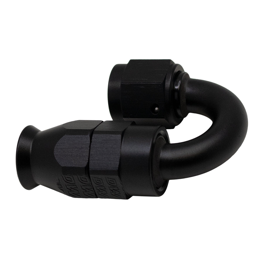 180-Deg. 6AN Swivel PTFE Hose End