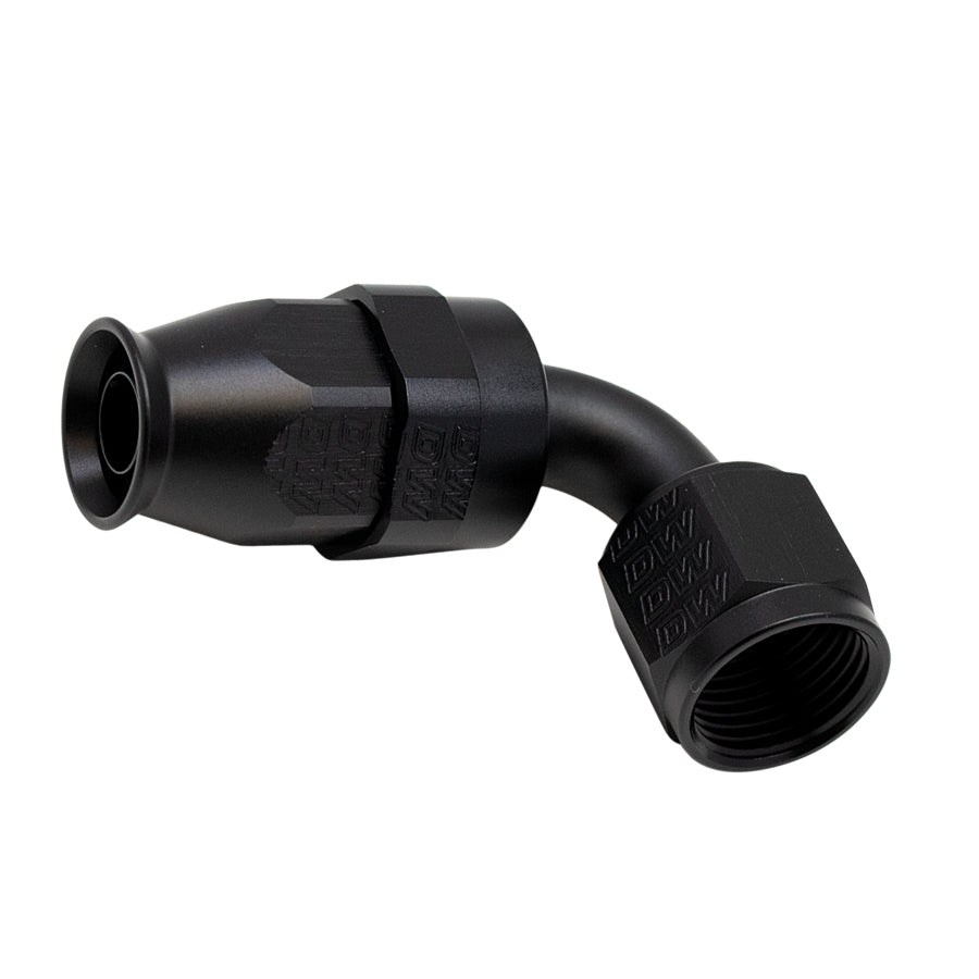 90-Deg. 8AN Swivel PTFE Hose End