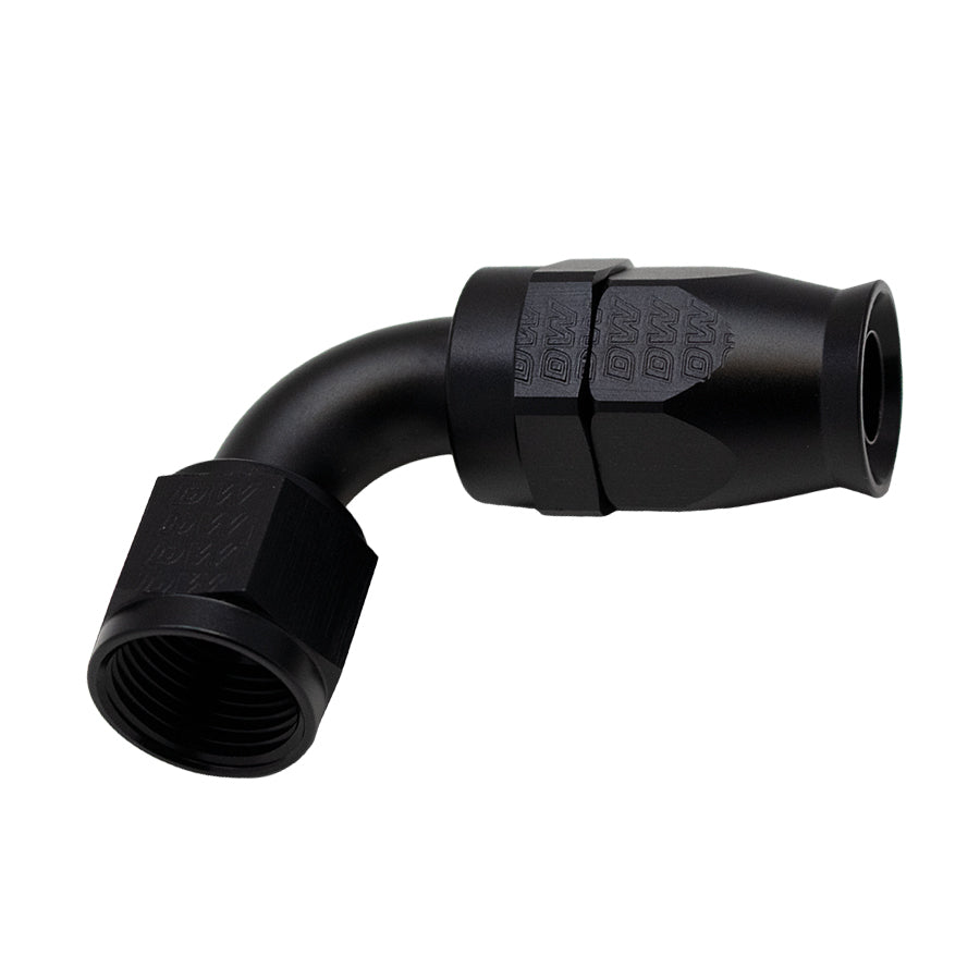 90-Deg. 10AN Swivel PTFE Hose End