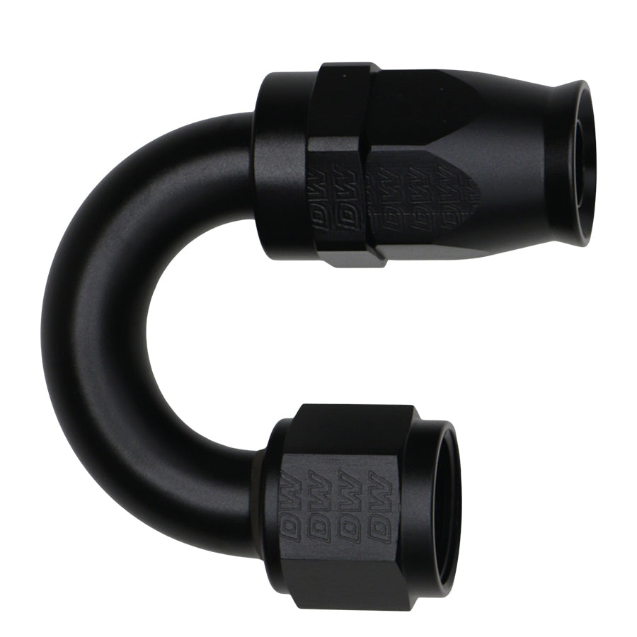180-Deg. 10AN Swivel PTFE Hose End