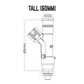Single Universal Tall Injector (60mm)