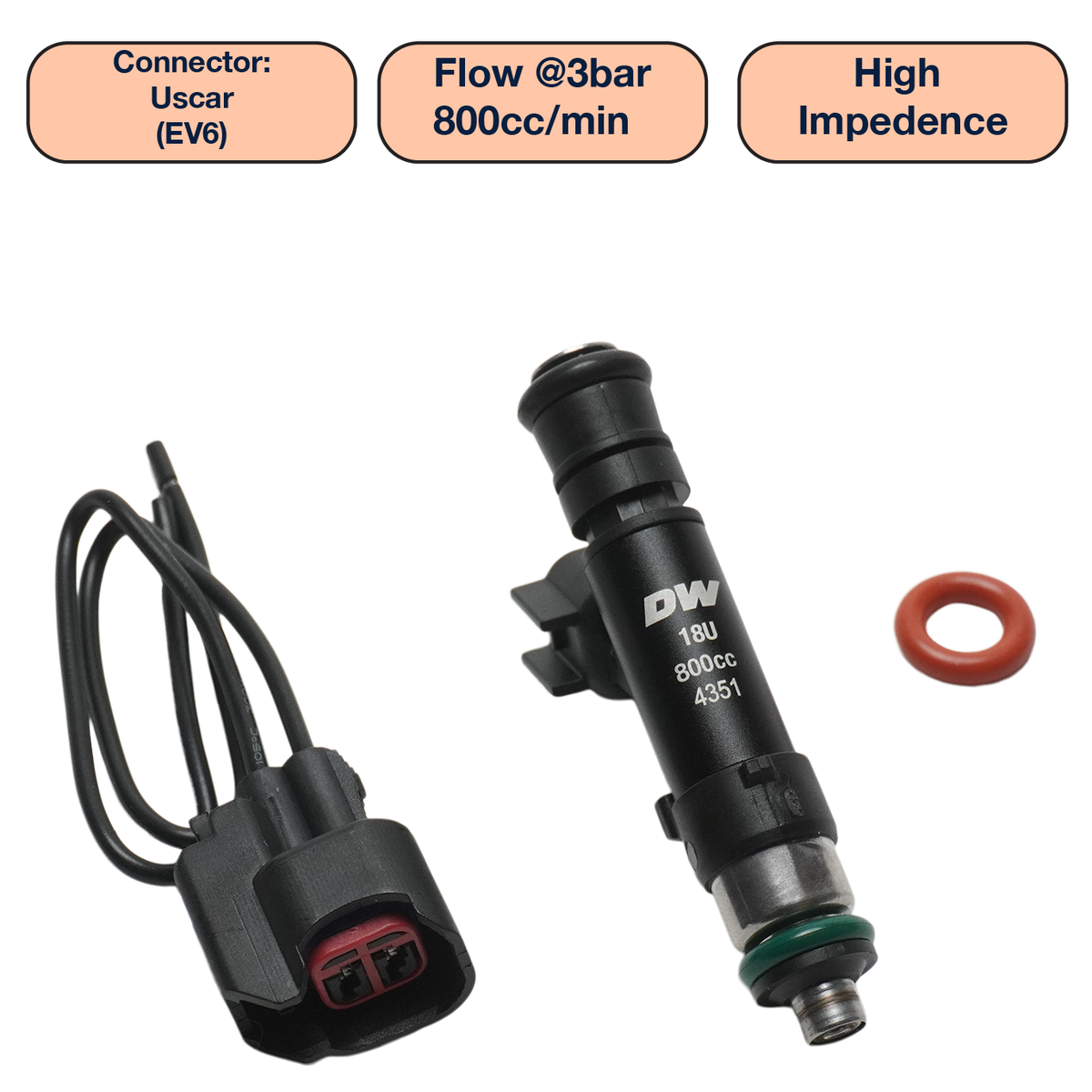 Single Universal Tall Injector (60mm)