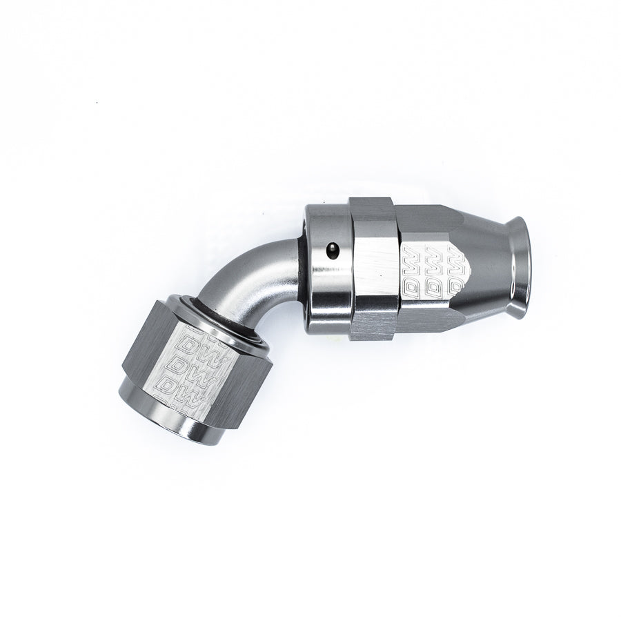 60-Deg. 8AN Swivel PTFE Hose End