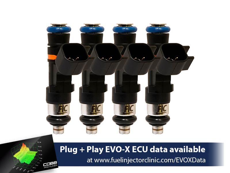 650cc FIC Mitsubishi Evo X Fuel Injector Clinic Injector Set (High-Z) (is127-0650h)