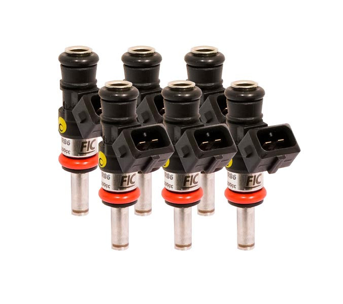 1200cc (130 lbs/hr at OE 58 PSI fuel pressure) FIC Fuel Injector Clinic Injector Set for Jeep 3.6L V6 engines (High-Z) (is232-1200h)