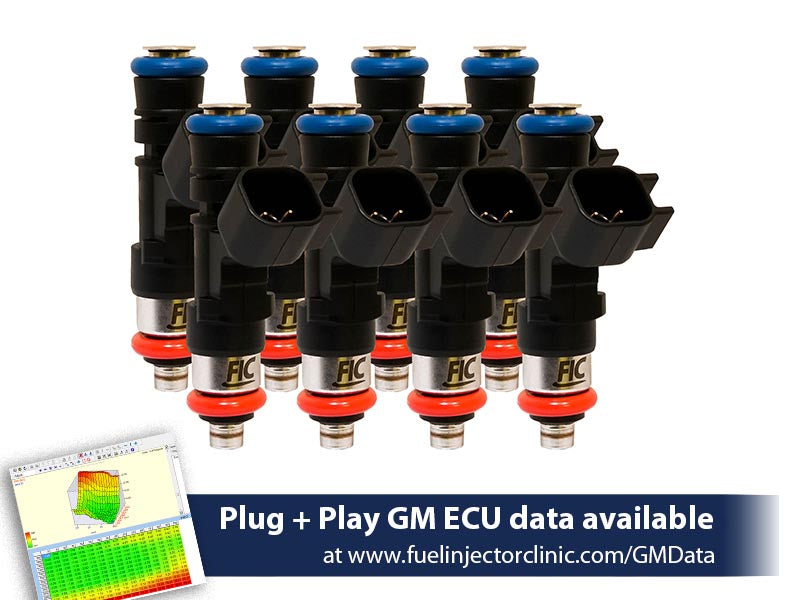 1000cc (100 lbs/hr at OE 58 PSI fuel pressure) FIC Fuel  Injector Clinic Injector Set for LS2 engines (High-Z) (is302-1000h)
