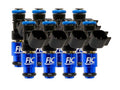 1200cc-D (110 lbs/hr at 43.5 PSI fuel pressure) FIC Fuel  Injector Clinic Injector Set for Ford Shelby GT500 (2007-2014)(High-Z) (is404-1200h-d)