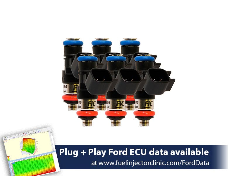 540cc (52 lbs/hr at 43.5 PSI fuel pressure) FIC Fuel  Injector Clinic Injector Set for Ford Raptor (2017-2019) Injector Sets (is409-0540h)