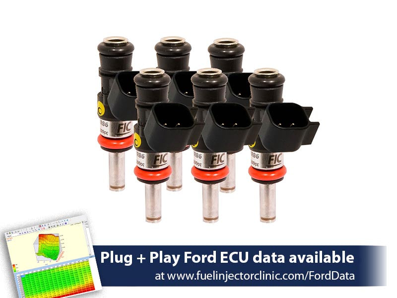 1440cc (140 lbs/hr at 43.5 PSI fuel pressure) FIC Fuel  Injector Clinic Injector Set for Ford Raptor (2017-2019) Injector Sets (is409-1440h)