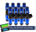 1200cc (130 lbs/hr at OE 58 PSI fuel pressure) FIC Fuel Injector Clinic Injector Set for Holley GM and FORD (High-Z) (ish01-1200h)
