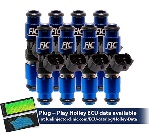 2150cc (240 lbs/hr at OE 58 PSI fuel pressure) FIC Fuel Injector Clinic Injector Set for Holley Hemi (High-Z) (ish02-2150h)