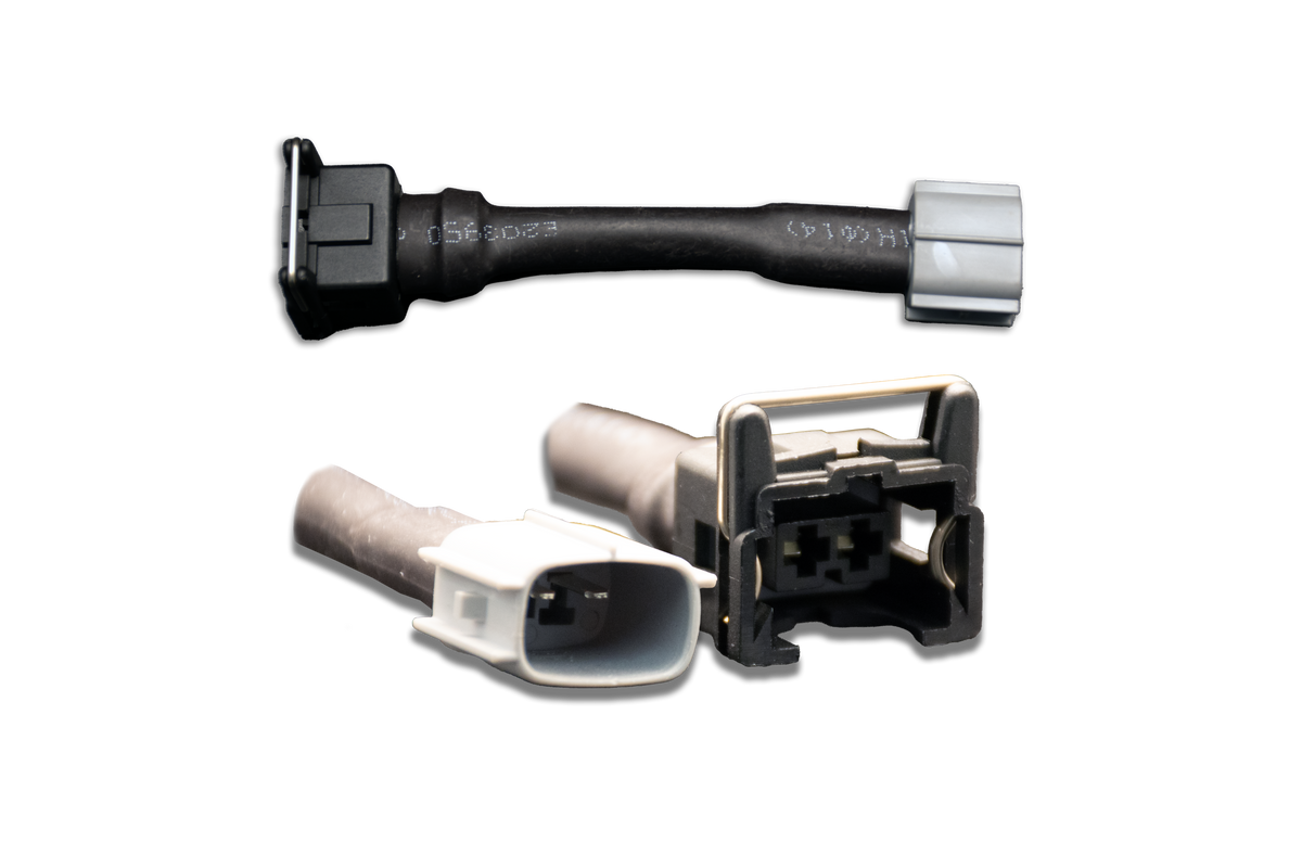 Set of 4 Jetronic/EV1 (female) to Toyota (male) injector plug adaptors (padpjtot4)