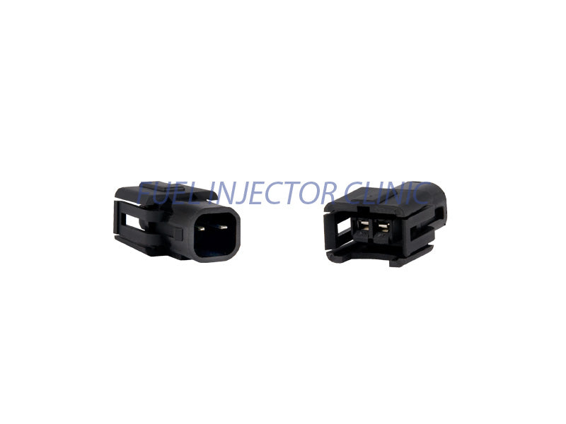 Set of 8 Jetronic/EV1 (female) to US Car/EV6 (male) injector plug adaptors (padpjtou8)