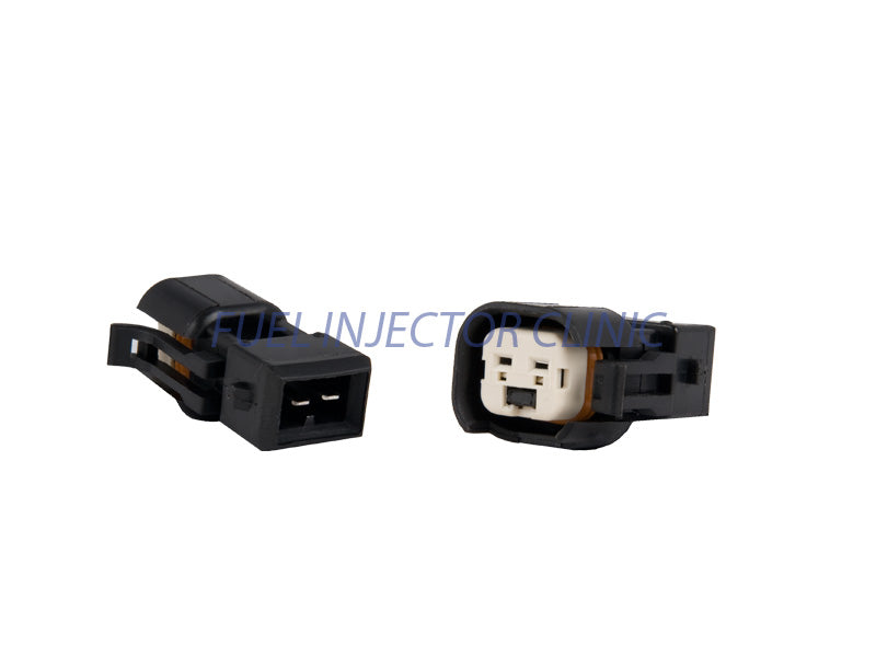 Set of 8 US Car/EV6 (female) to Jetronic/EV1 Adapter (male) injector plug adaptors (padputoj8)