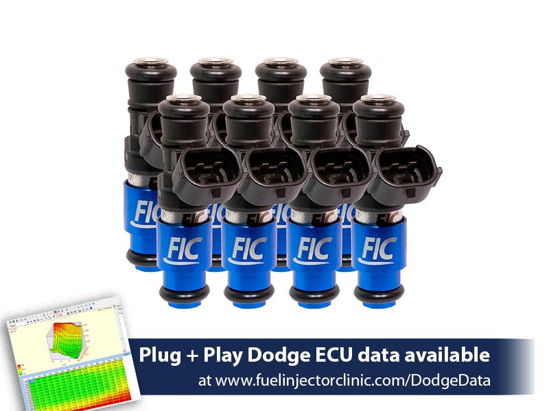 2150cc (240 lbs/hr at OE 58 PSI fuel pressure) FIC Fuel Injector Clinic Injector Set for Dodge 4.7L (2008-2013), 5.7L  (2003 - present) (High-Z)(IS156-2150H)