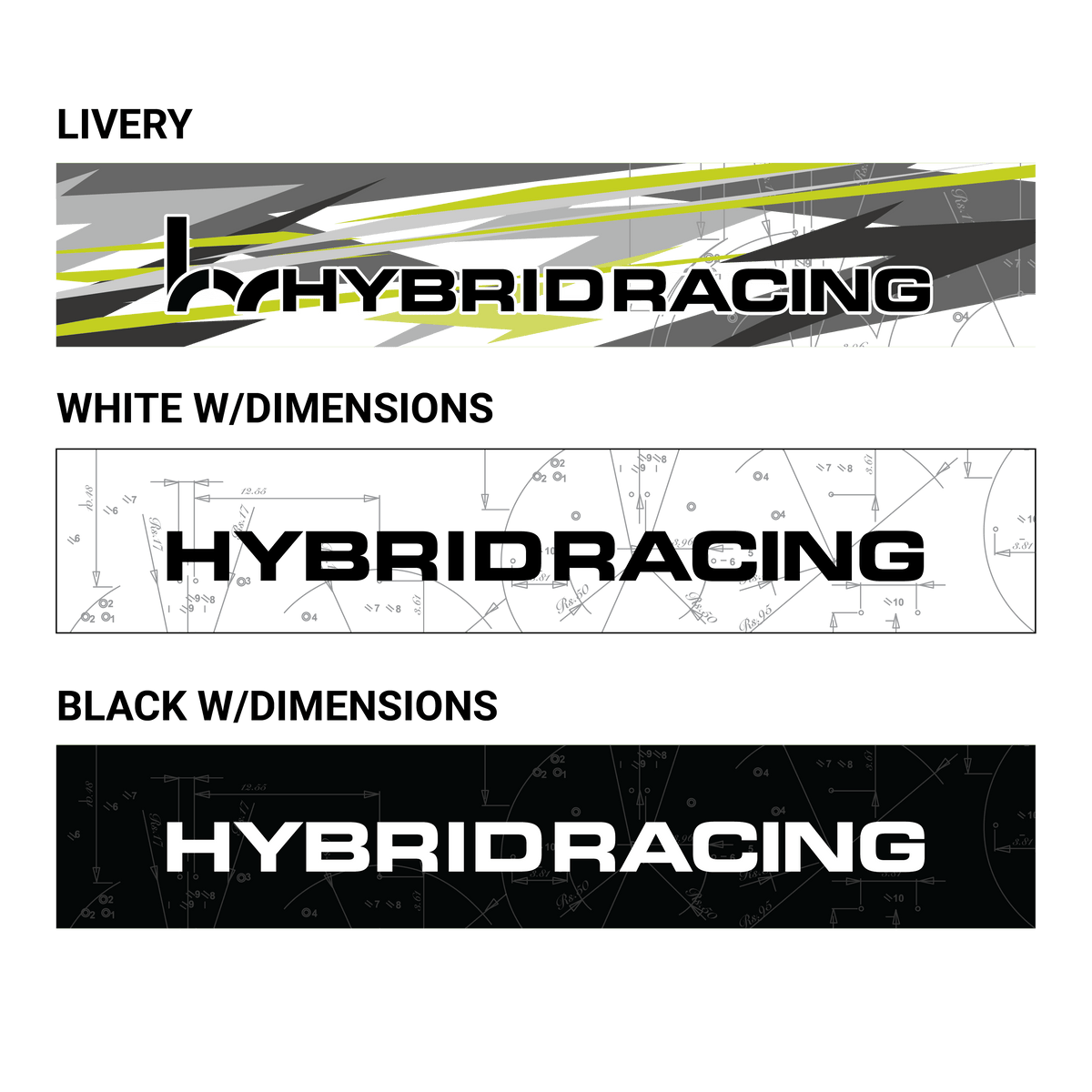 Hybrid Racing Dimensions Sunstrip
