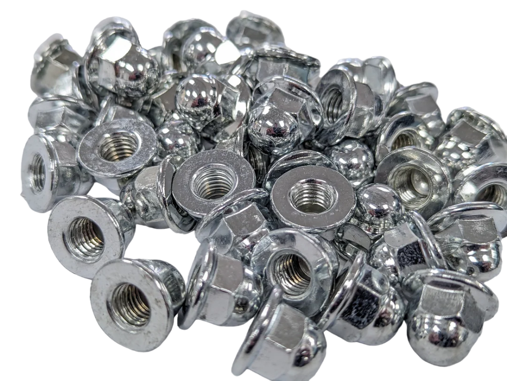 PLM Seat Hardware Kit - Acorn Nuts M8 x 1.25mm 6mm Depth For Sparco Recaro Bride Seats