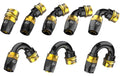 GReddy PRO/SPEC -12 Quick-Release Swivel Hose Ends - Black / Gold
