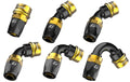 GReddy PRO/SPEC -16 Quick-Release Swivel Hose Ends - Black / Gold