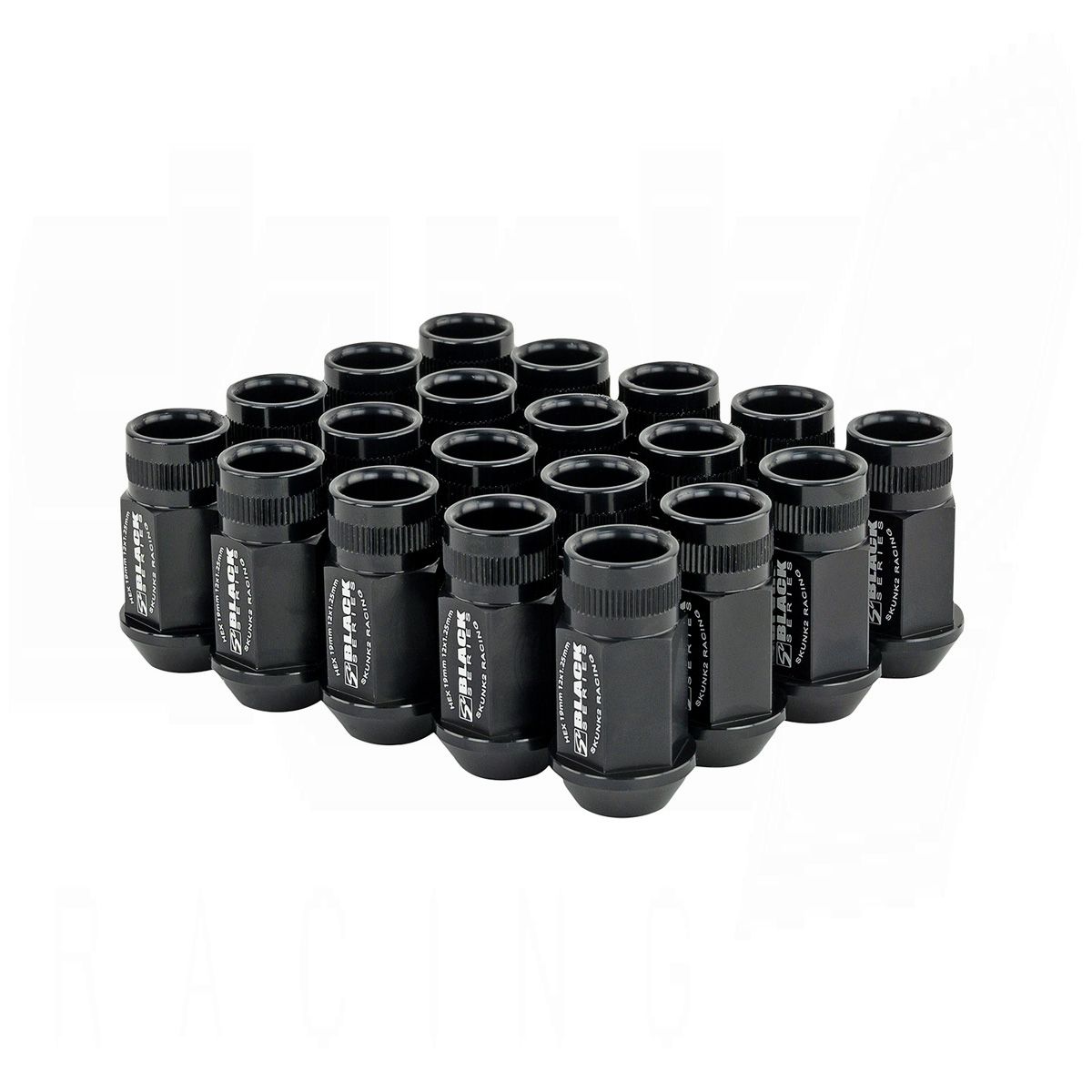 Lug Nut Set - 20-pc Black (M12x1.25)