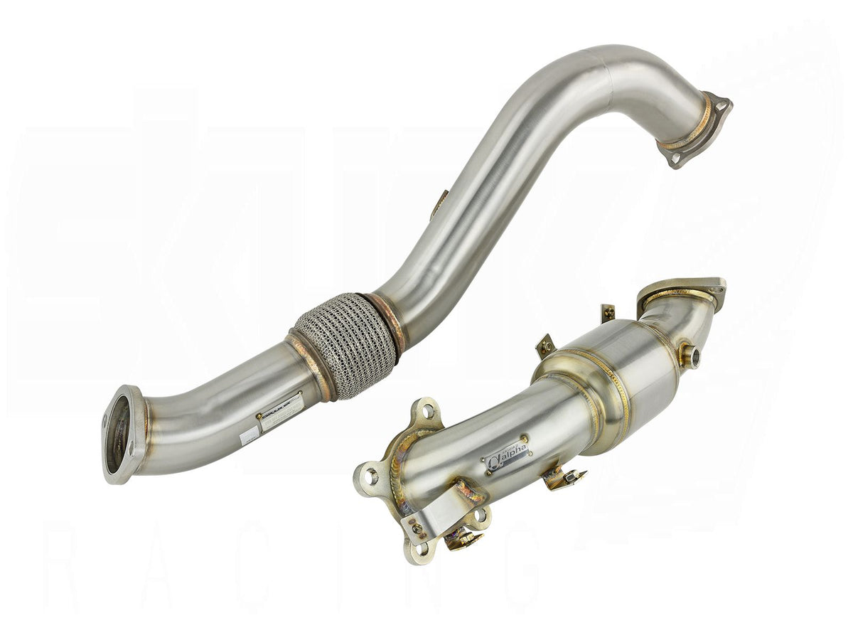 Alpha Downpipe w/ Catalytic Converter 76mm - 2016-2021 Honda Civic 1.5T