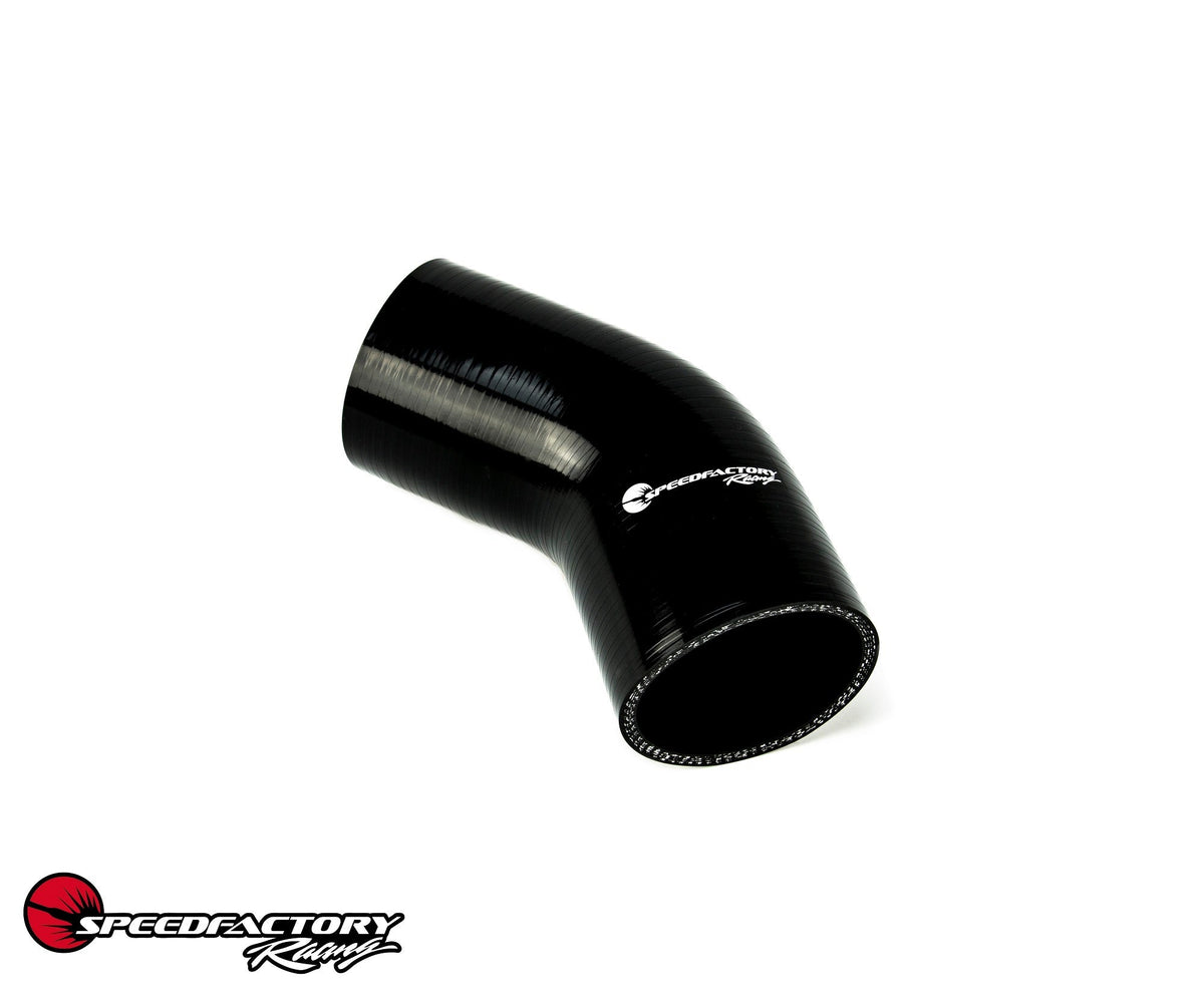 SpeedFactory 3" 45° Silicone Coupler 4 Ply Black