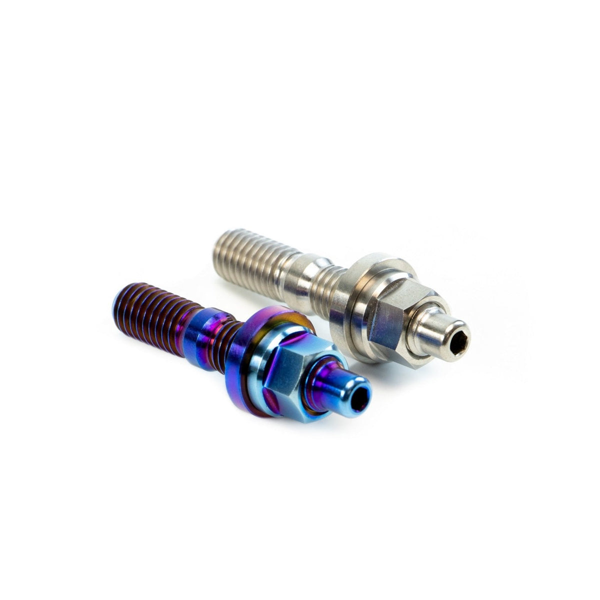 SpeedFactory Titanium RAW Stud Kit w/ 6pt Nut - M8x1.25 - 10pcs For Exhaust or Intake