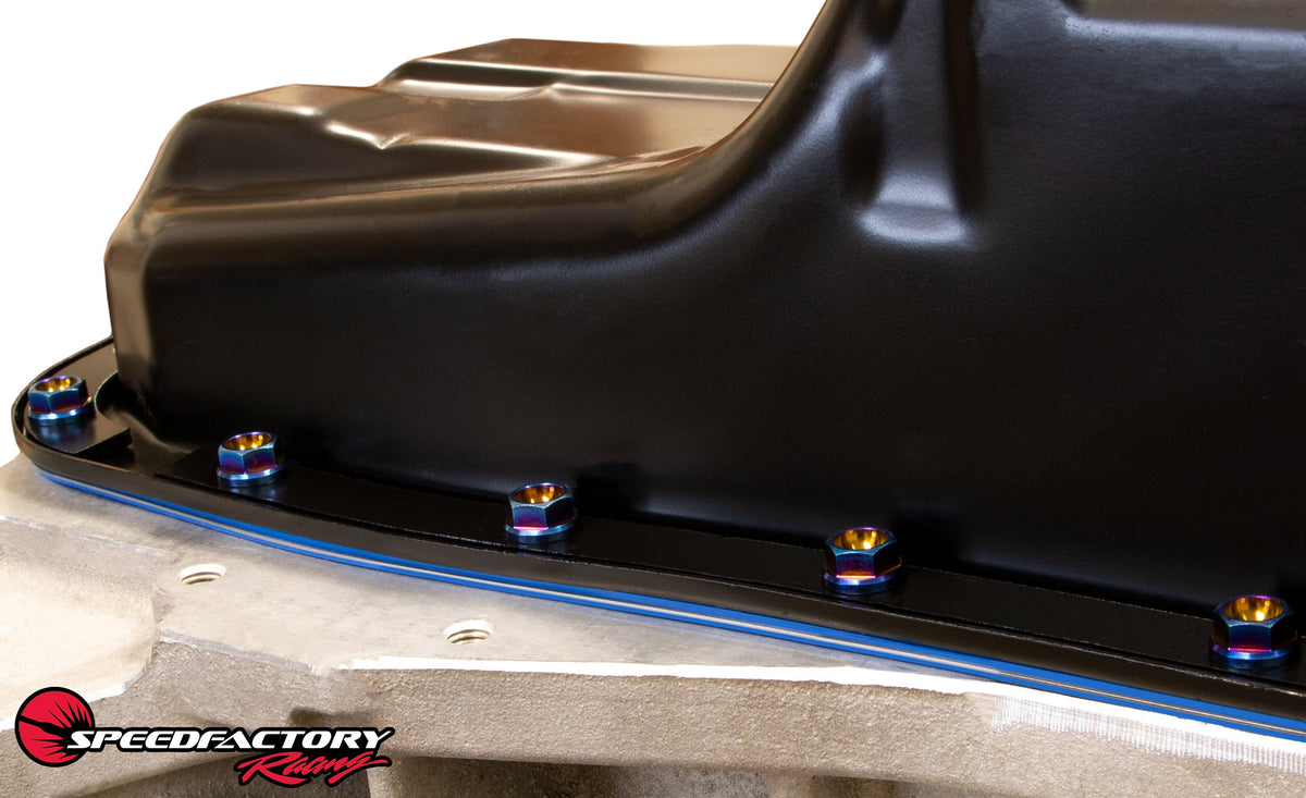 SpeedFactory B/D/H/F-Series (Except S2000) Titanium Oil Pan Hardware Kit - RAW