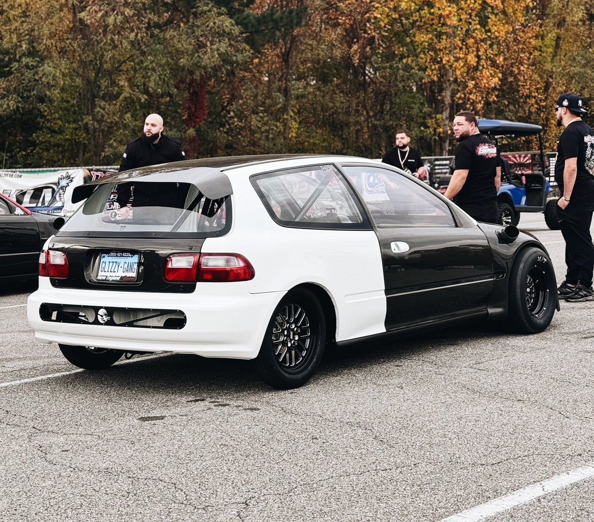SpeedFactory Aluminum Rear Bumper Diffuser - 1pc Design Matte Black
