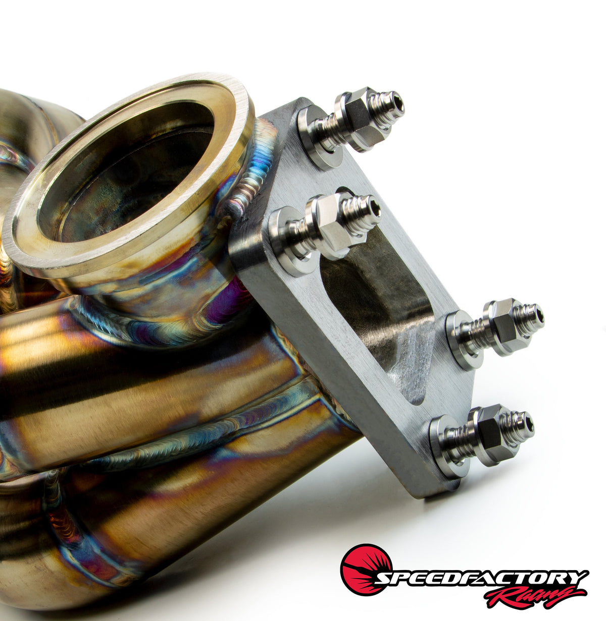 SpeedFactory B Series Titaniium Turbo Manifold Hardware 4pc Kit - BURNT