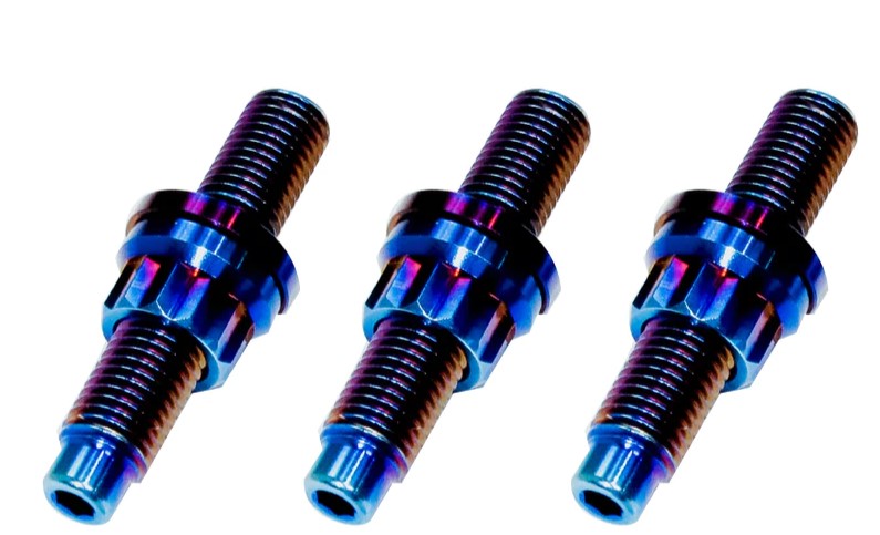 SpeedFactory Titanium Exhaust Manifold RAW Stud Kit - M10 K Series Engines - Kit Includes 5pcs Nut, Stud and Washer