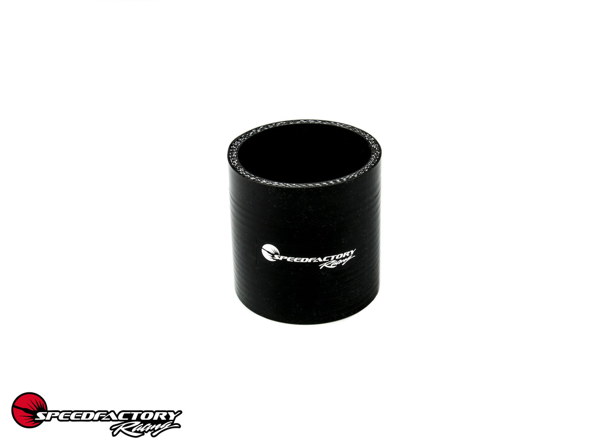 SpeedFactory 3.5" Straight Silicone Coupler 4 Ply Black