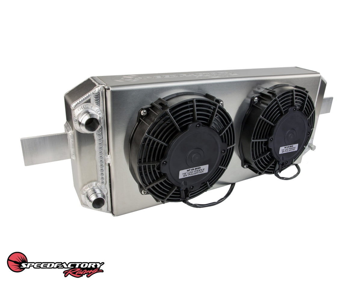 Speedfactory Tucked Radiator K Series W/ -16an - Radiator with Shroud/Fan Kit