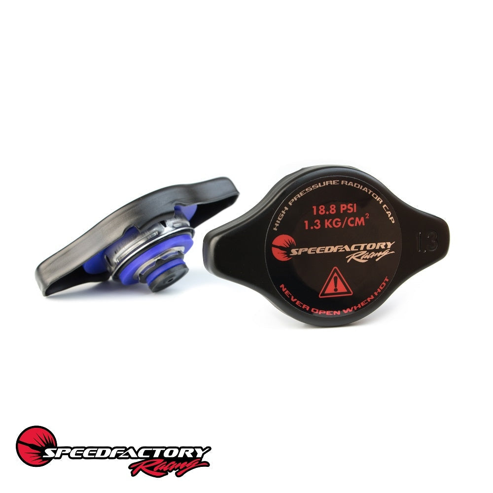 SpeedFactory High Pressure Black Radiator Cap Type B - 18.8 PSI