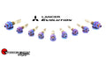 SpeedFactory Titanium Exhaust Manifold RAW Stud Kit - Mitsubishi EVO/4G63 93+ (excl. EVO X) - Kit includes 7pcs M8x1.25 and 2pc M10x1.25 Nut, Stud and Washer