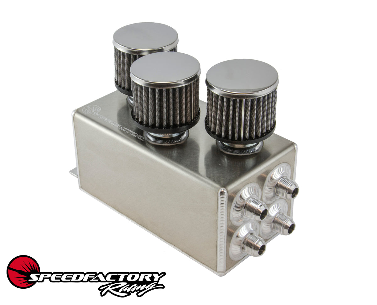 SpeedFactory Catch Can Battery Location with 3 Filters