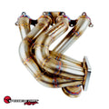 SpeedFactory Stainless Steel Turbo Manifold Forward Face Style B Series Open T4 Flange w Single 60mm WG - Turbosmart
