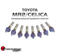 SpeedFactory Titanium Exhaust Manifold BURNT Stud Kit Toyota MR2 / Celica  - Kit Includes 8pc Nut, Stud and Washer