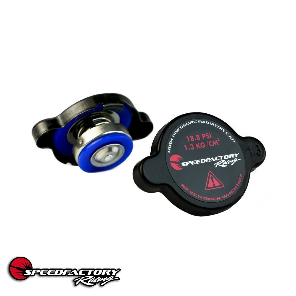 SpeedFactory High Pressure Black Radiator Cap Type A - 18.8 PSI