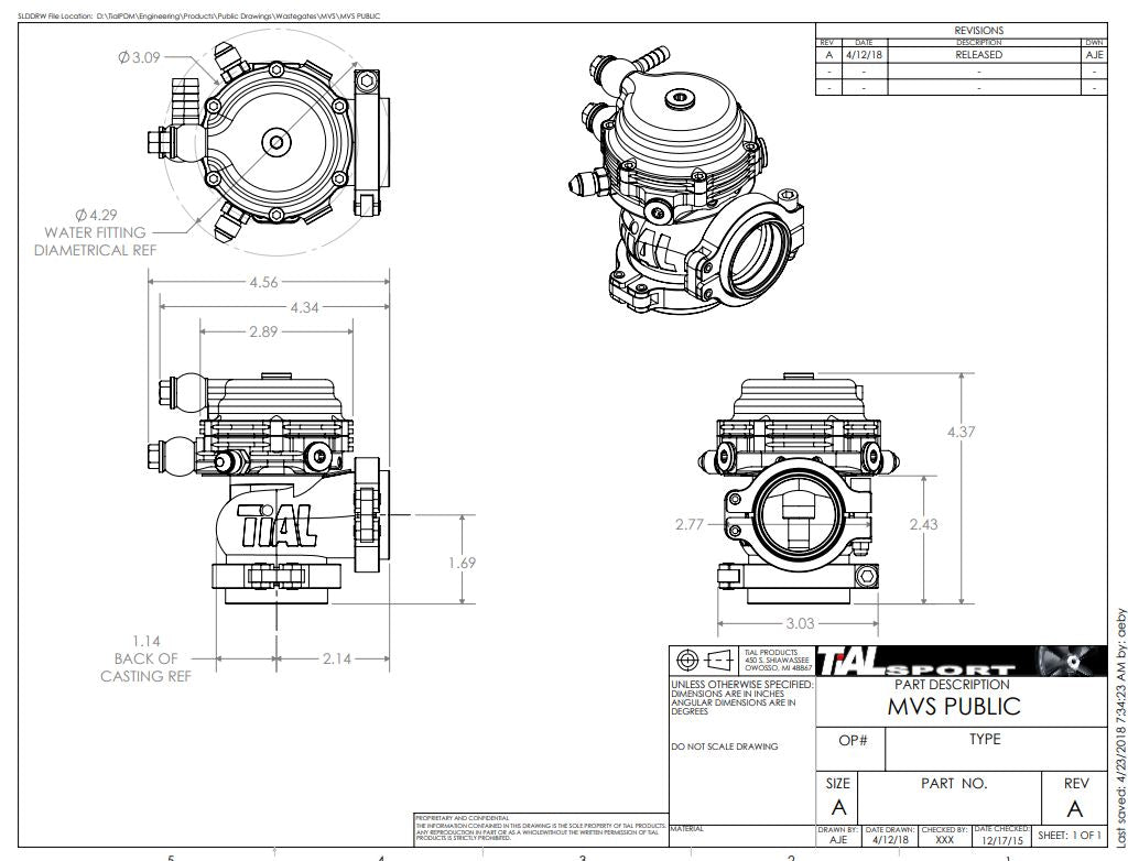 TiALSport MVS Wastegate
