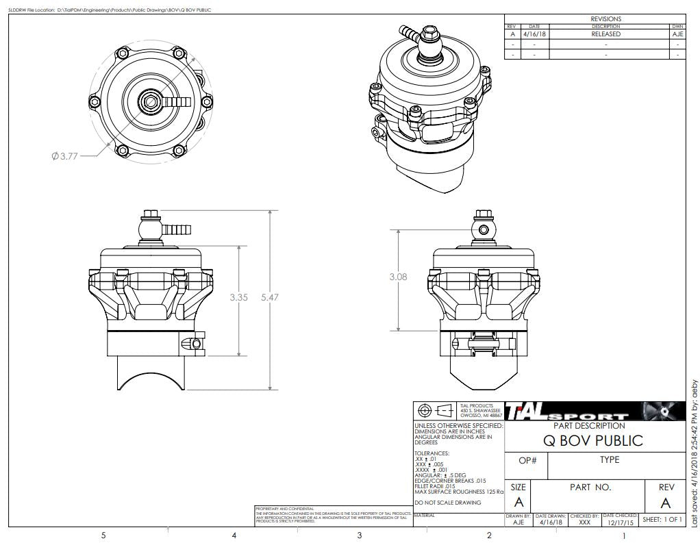 TiALSport Q-Series Blow-Off Valve