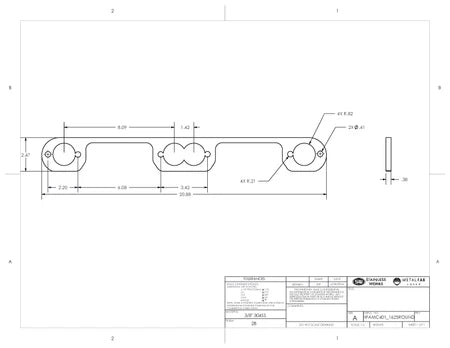Stainless Works AMC 401 Round-Port Flange 6-Bolt