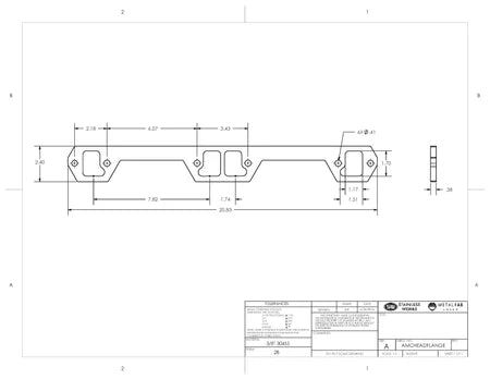 Stainless Works AMC V8 Header Flange 6-Bolt Pattern