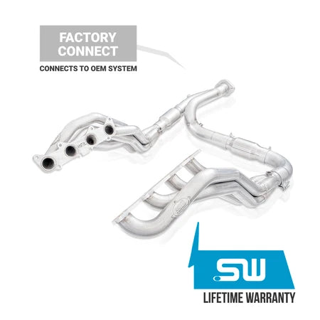 Stainless Works 2021-2026 F-150 5.0L Long Tube Header Kit Factory Connect
