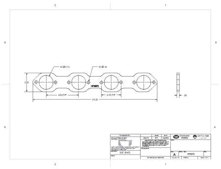 Stainless Works Ford BBF3 Header Flange