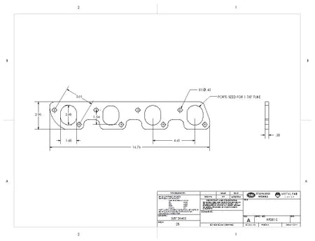 Stainless Works Ford 351 C Header Flange